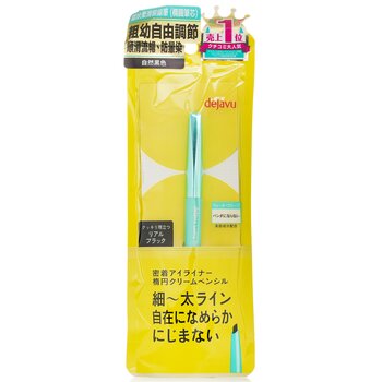 Dejavu Lasting Fine A Cream Pencil Eyeliner - # Real Black