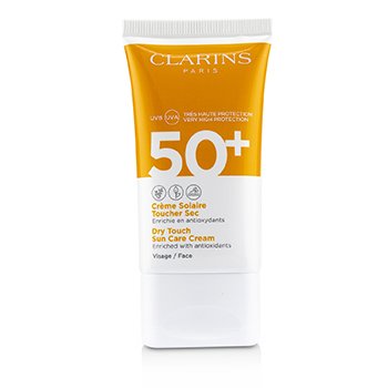 Clarins Creme solar de toque seco para rosto FPS 50