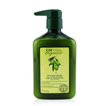 Olive Organics Styling Glaze (Light to Medium Hold - For All Hair Types)