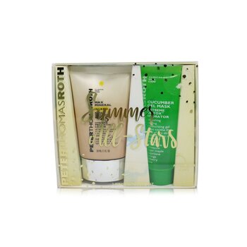 Summer All-Stars 2-Piece Sun Care Kit: Max Mineral Naked SPF 45 Protective Lotion 30ml. Cucumber Gel Mask 30ml