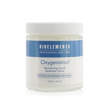 Bioelements Oxygenation - Revitalizing Facial Treatment Creme (Tamanho do salão) - Para tipos de pele muito seca, seca, mista e oleosa