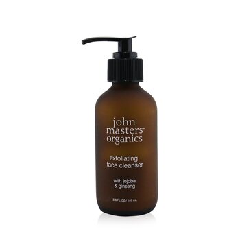 John Masters Organics Limpador facial esfoliante com jojoba e ginseng