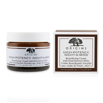 Origins Creme reconstrutor noturno de alta potência com AHAs derivados de frutas