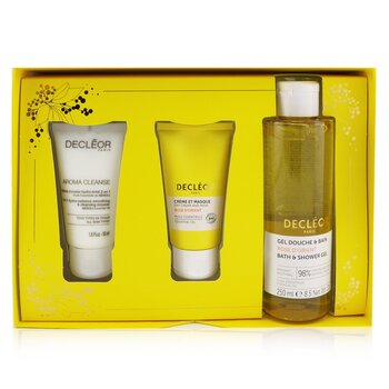 Infinite Soothing Rose Damascena Skincare Set: Aroma Cleanse Cleansing Mousse+ Day Cream & Mask+ Bath & Shower Gel