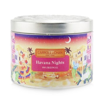 100% Beeswax Tin Candle - Havana Nights