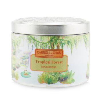 Carroll & Chan 100% Beeswax Tin Candle - Tropical Forest