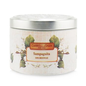 Carroll & Chan 100% Beeswax Tin Candle - Sampaguita