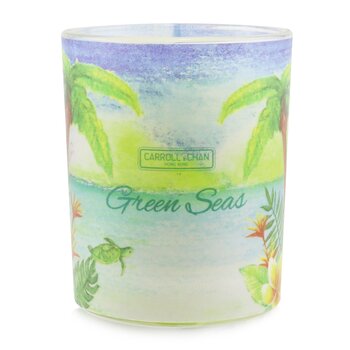 Carroll & Chan 100% Beeswax Votive Candle - Green Seas