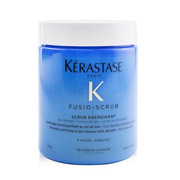 Fusio-Scrub Scrub Energisant Intensely Purifying Scrub Cleanser with Sea Salt (Oily Prone Scalp)