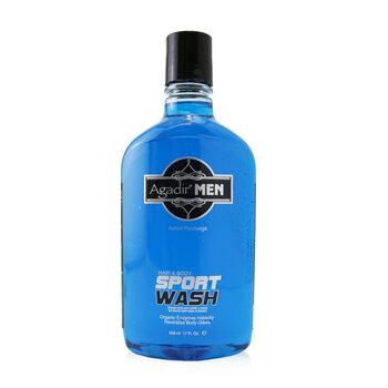 Agadir Men Active Recharge Hair & Body Sport Wash