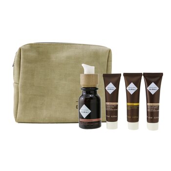 The Potion Of Perfection Set With Pouch: 1x Hydra Brightening - Firming Serum - 30ml/1oz + 1x Hydra Brightening Pure Radiance Rich Cleansing Milk - 10ml/0.3oz + 1x Hydra Brightening Perfecting Light Emulsion SPF 15 - 10ml/0.3oz + 1x Age Recover - Replumpi