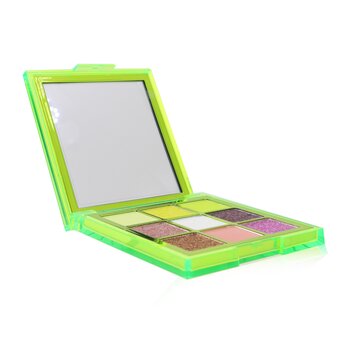 Beleza de Huda Neon Obsessions Pressed Pigment Eyeshadow Palette (9x Eyeshadow) - # Neon Green