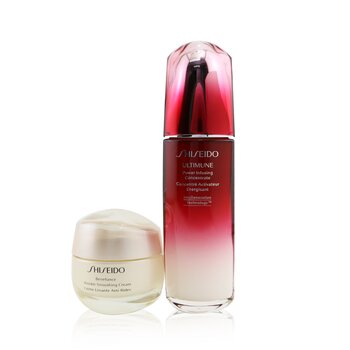 Shiseido Conjunto de suavização de rugas Defend & Regenerate Power: Ultimune Power Infusing Concentrate N 100ml + Creme de suavização de rugas Benefiance 50ml