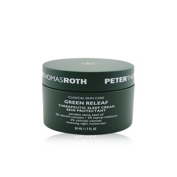 Green Releaf Therapeutic Sleep Cream Skin Protectant - Renewing Night Moisturizer (Exp. Date: 07/2021)