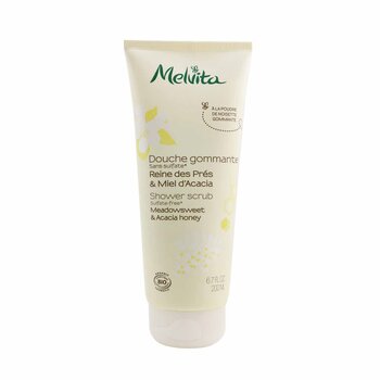 Esfoliante de banho de meadowsweet e mel de acácia