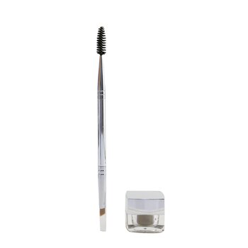 ciência da pluma Nourish & Define Brow Pomade (With Dual Ended Brush) - # Golden Silk