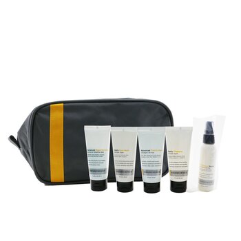 Menscience 5-Pieces Travel Set: Face Wash 59ml + Face Lotion 59ml + Shave Cream 57g + Post-Shave 59ml + Shampoo 59ml