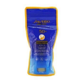 Shiseido Stick protetor solar transparente SPF 50+ UVA - para rosto/corpo (proteção muito alta e muito resistente à água)
