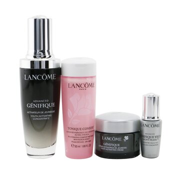 My Youthful Radiance Routine Set: Genifique Advanced 50ml + Tonique Confort 50ml + Eye Serum 5ml + Day Cream 15ml