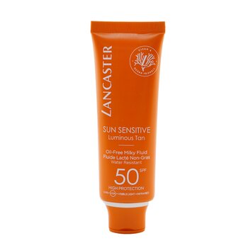 Bronzeado luminoso sensível ao sol - Fluido leitoso isento de óleo SPF50