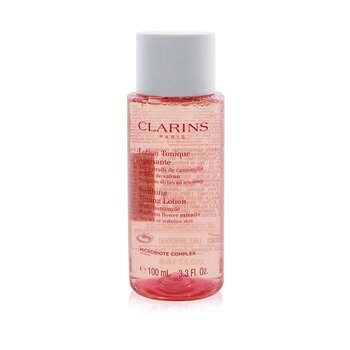 Clarins Loção tonificante calmante com extratos de flor de camomila e açafrão - pele muito seca ou sensível