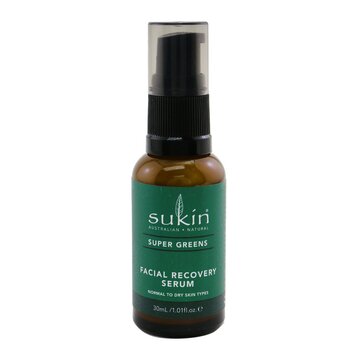 Sukin Soro de recuperação facial Super Greens (tipos de pele normal a seca)