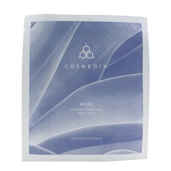 CosMedix Máscara de folha de microbioma de microdefesa (tamanho de salão)