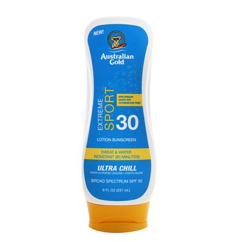 ouro australiano Loção para esportes radicais com Ultra Chill SPF 30