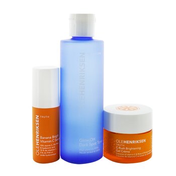 Ole Henriksen Conjunto 3 Mega Wonders: Banana Bright Vitamin C Serum 15ml + Glow2OH Dark Spot Toner 190ml + C-Rush Brightening Gel Crème 35ml