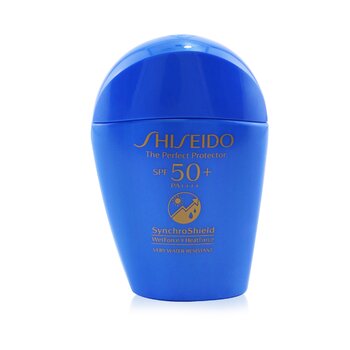 Shiseido O protetor perfeito SPF 50+ SynchroShield WetForce x HeatForce (muito resistente à água)