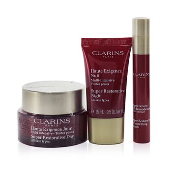 Clarins Super Restorative Collection: Day Cream 50ml+Night Cream 15ml+ Remodeling Serum 10ml+ Saco