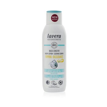 Lavera Loção Corporal Refirmante Basis Sensitiv Com Aloe Vera Orgânico e Coenzima Natural Q10 - Para Pele Normal