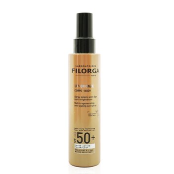 Filorga Spray solar antienvelhecimento nutritivo e regenerador de bronze UV para o corpo SPF50