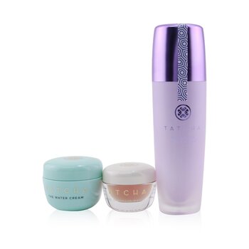 Award-Winning Favorites Set: The Liquid Silk Canvas 30g + The Water Cream 10ml + The Kissu Lip Mask 5g