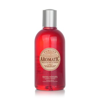 Gel de banho aromático damasco rosa vermelha e almíscar branco