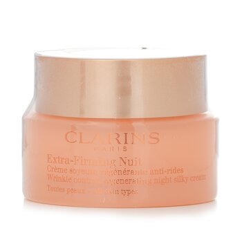 Clarins Extra Firming Nuit Wrinkle Control, Regenerating Night Silky Cream (todos os tipos de pele)