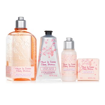 Conjunto de caixa de flor de cerejeira: