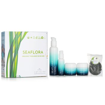 Seaflora Conjunto antienvelhecimento gracioso para cuidados com a pele Thalasso orgânico