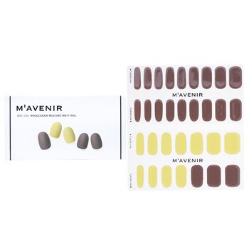 Nail Sticker (Assorted Colour) - # Wholegrain Mustard Matt Nail