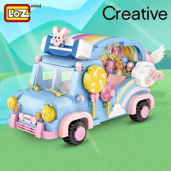 LOZ Creator - Rainbow Car Building Bricks Set