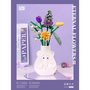 Loz LOZ Mini Blocks - Eternal Flower II Purple Boquet Building Bricks Set