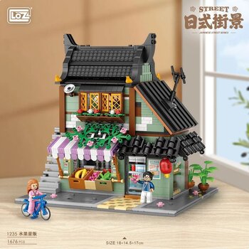 LOZ Ideas Mini Block - Fruit Shop Building Bricks Set