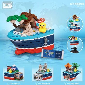 LOZ Duck Fleet Series - Hawaii Building Bricks Set