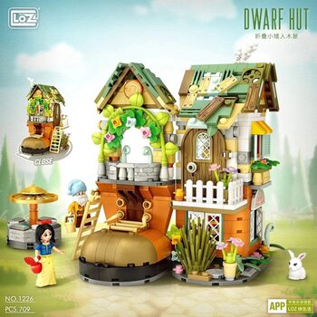 Loz LOZ Mini Blocks -  Dwarfs House Building Bricks Set