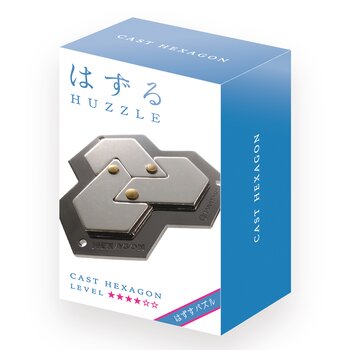 Brinquedos da Broadway Hanayama | Hexagon Hanayama Metal Brainteaser Puzzle Mensa Rated Level 4