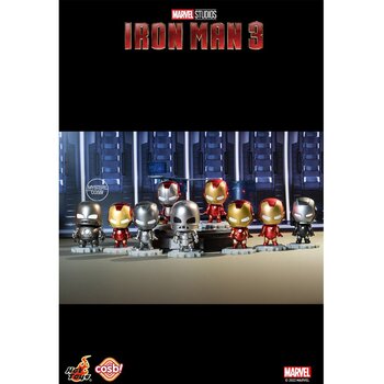 Brinquedos quentes Iron Man 3 - Iron Man Cosbi Bobble-Head Collection (Individual Blind Boxes)