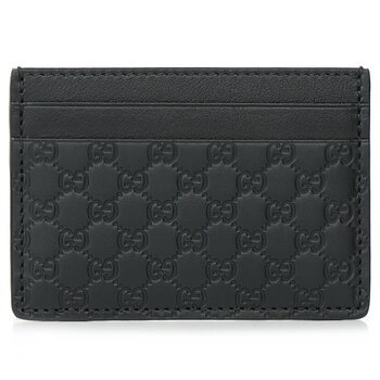 Gucci Gucci Microguccissim a Card Holder 262837 - Black