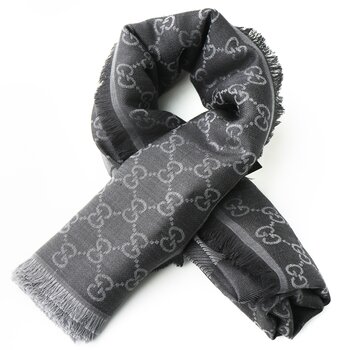 Gucci Square Scarf 281942 Dark Grey