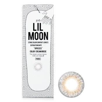 Pia Lilmoon Cream Grege 1 Day Color Contact Lenses -0.00