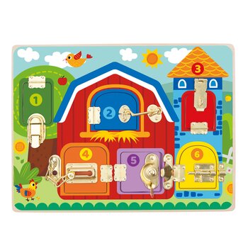 Tooky Toy Company Latches Activity Board